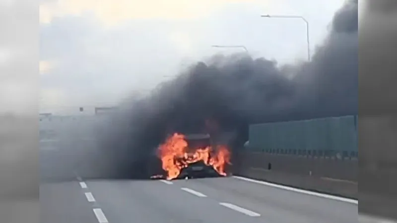 Dono de carro que pegou fogo na ponte abre vaquinha online