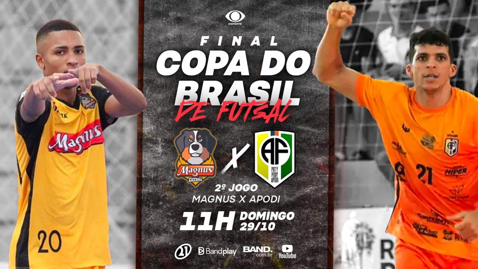 Ao vivo - Final da Copa do Brasil de Futsal – Magnus x Apodi