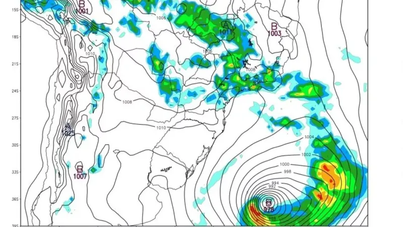 Novo ciclone provocará chuvas fortes no RS