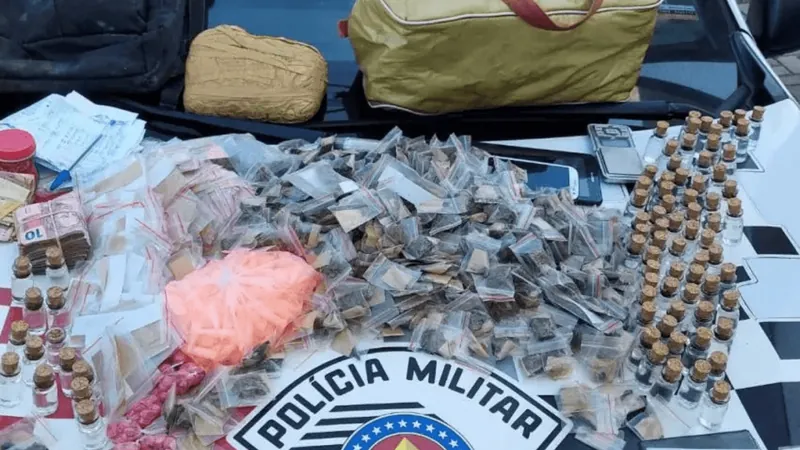 Polícia Militar apreende grande quantidade de drogas em Tremembé