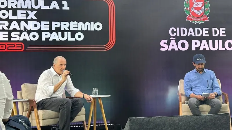 Alan Adler, CEO do GP de São Paulo, e Ricardo Nunes