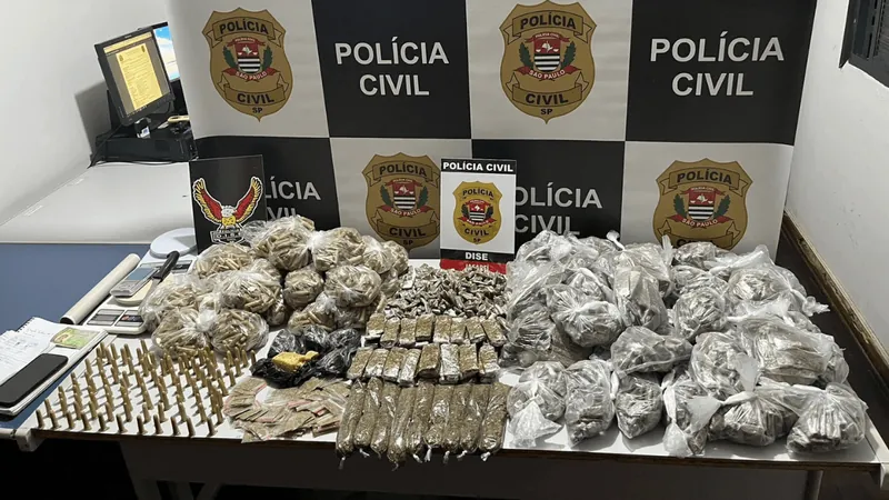 Polícia apreende 15,9 kilos de drogas em Jacareí