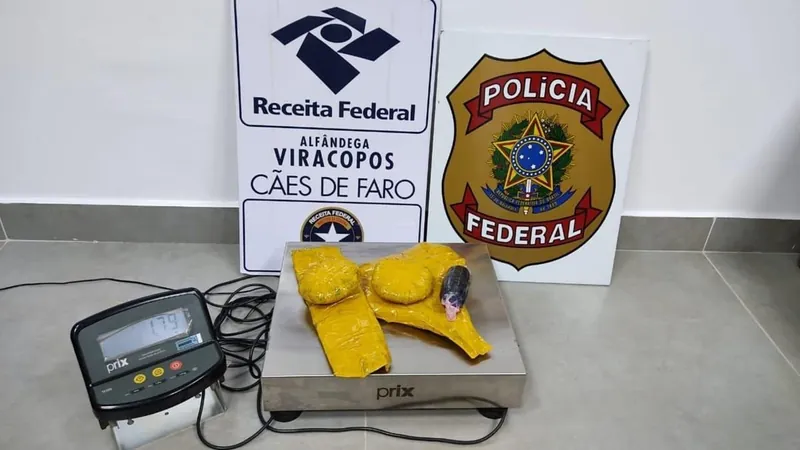 Passageira é presa com 1,8 kg de cocaína presa ao corpo em Viracopos