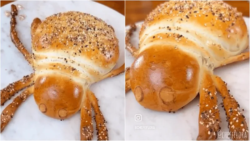 Halloween: pão em formato de aranha é assustador e delicioso; aprenda