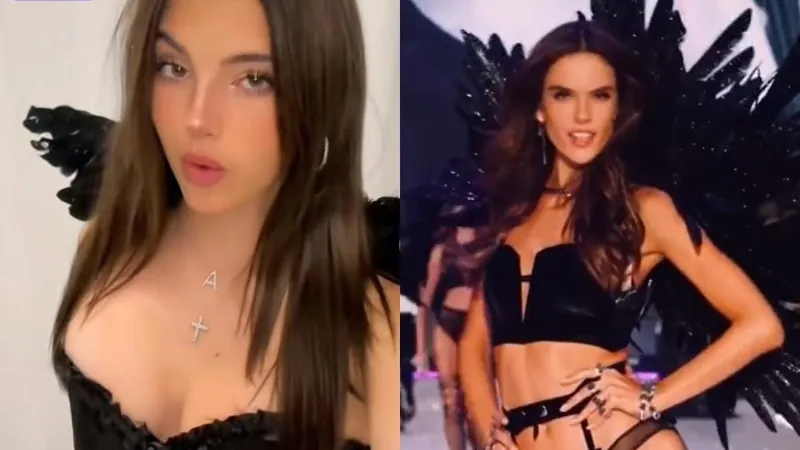 Anja Ambrosio, filha de Alessandra Ambrosio, é comparada à mãe graças a fantasia