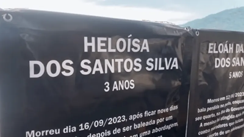 Menina Heloisa é homenageada com placa na Lagoa Rodrigo de Freitas