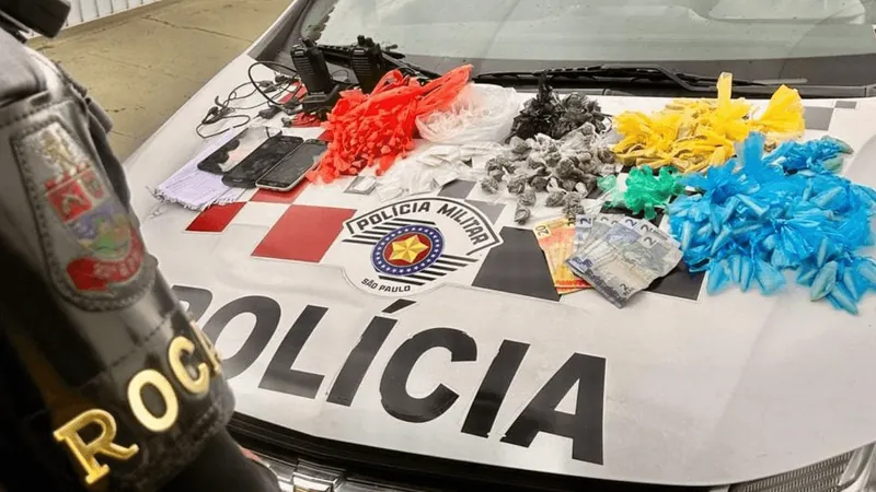 Homem é preso com grande quantidade de drogas em Guaratinguetá