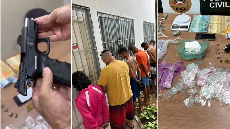 Operação contra o tráfico em Piracicaba prende integrantes de facção criminosa