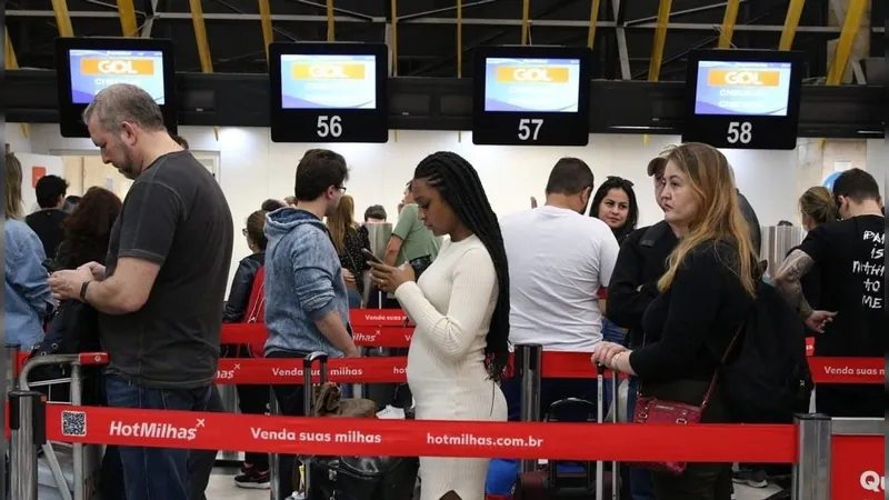 Aeroporto de Congonhas tem manhã movimentada após suspensão nas operações