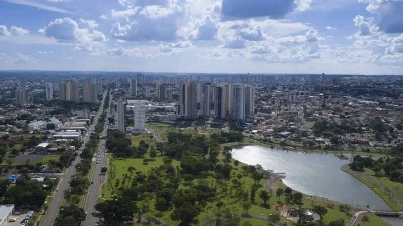 Vista aérea de Campo Grande, capital do Mato Grosso do Sul