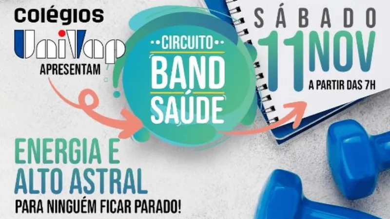 Circuito Band Saúde terá dança e atrações para crianças em São José dos Campos