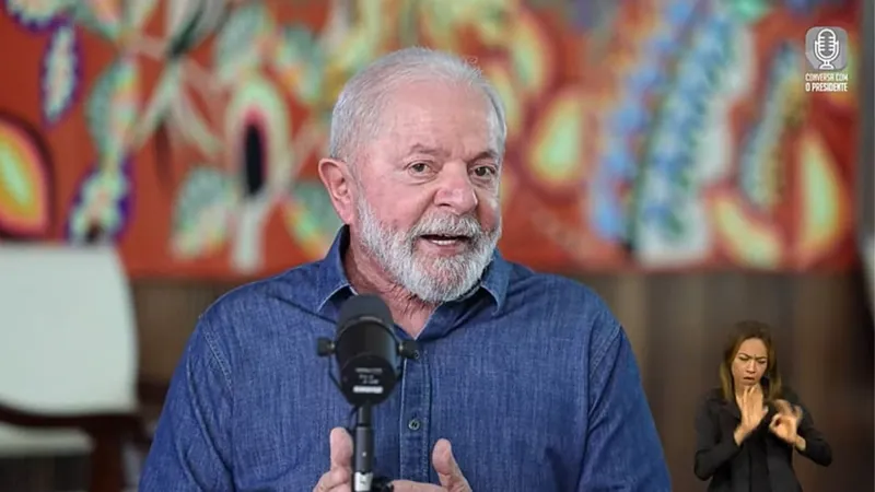 Lula durante o programa 'Conversa com o Presidente', em 07 de novembro 
