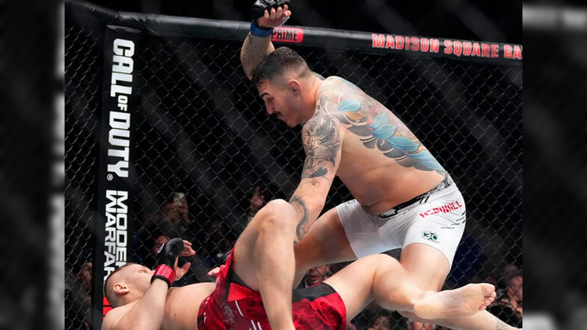 UFC 295: Tom Aspinall arrasa Sergei Pavlovich e é campeão interino