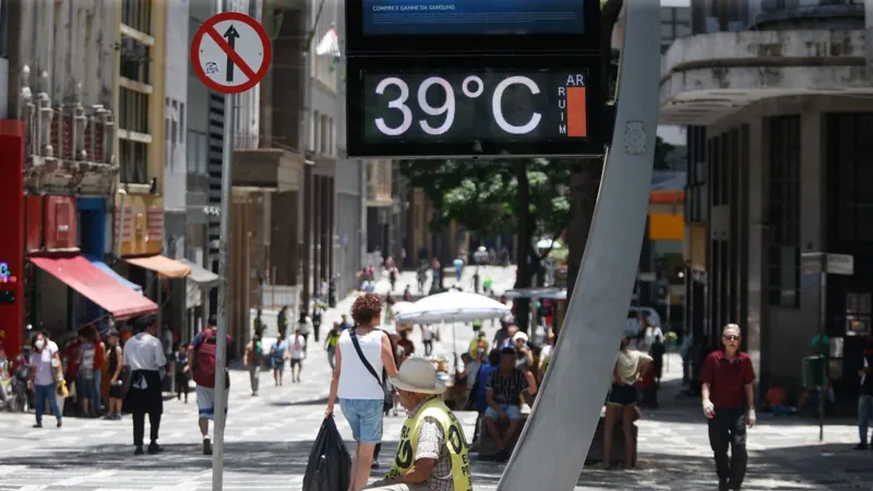 Caiu a temperatura aí pra vocês também? De 39º a tarde, caiu para