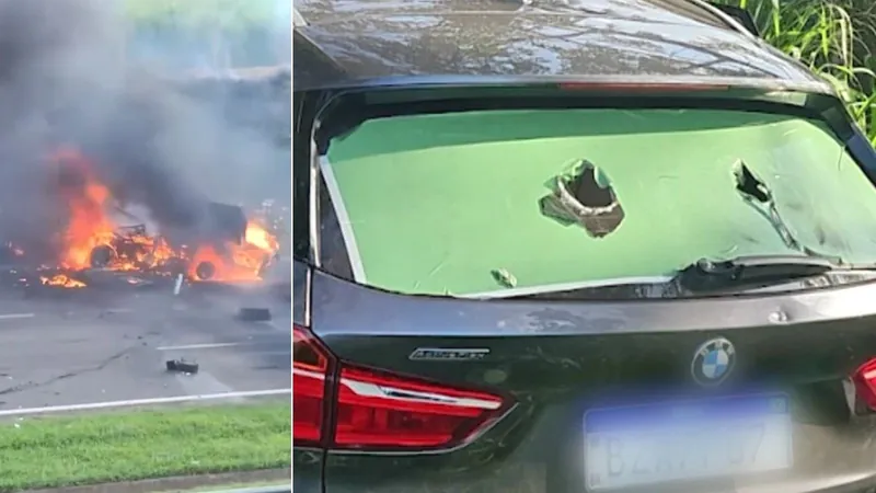 Bandidos que explodiram carro-forte em Cosmópolis usavam BMW blindada