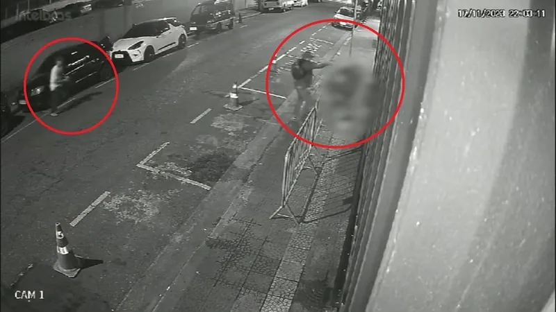 Câmera de segurança flagra execução do vigilante
