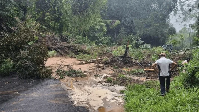 FOTOS: Chuvas deixam alagamentos em Campos do Jordão e Santo Antônio do Pinhal