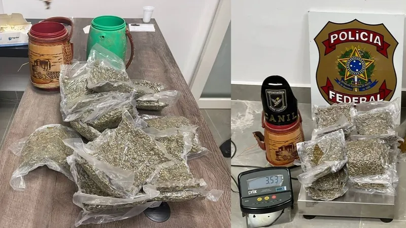 PF prende 3 pessoas e apreende 23 kg de drogas em Viracopos durante operação