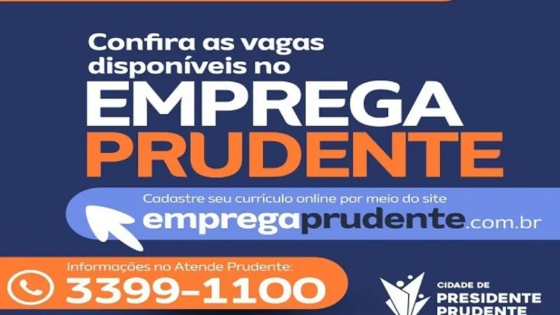 Os cargos disponíveis podem ser consultados no Mural de Vagas