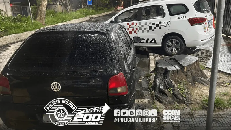 Quadrilha é detida pela Polícia Militar por furto de carro em Caçapava