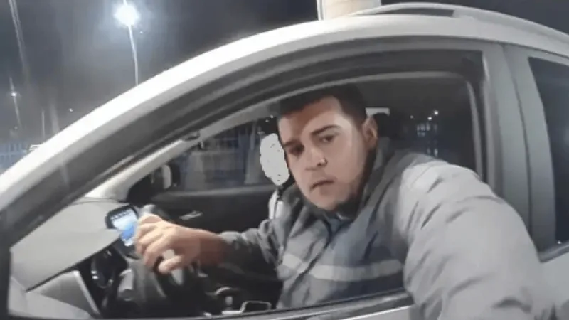 imagem de câmera mostra Pedro furtando carro usado no crime