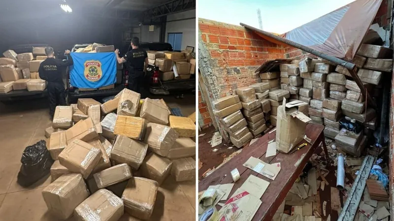 PF prende dois paraguaios e um brasileiro com 2,5 toneladas de drogas em MS