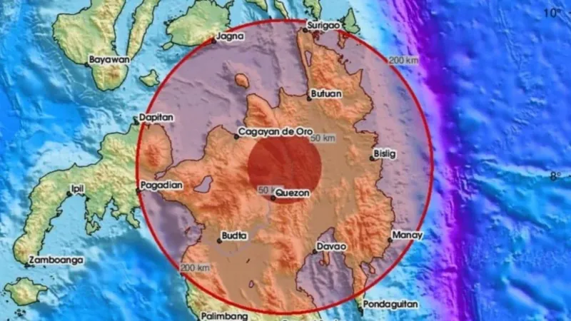 Terremoto atinge região sul das Filipinas