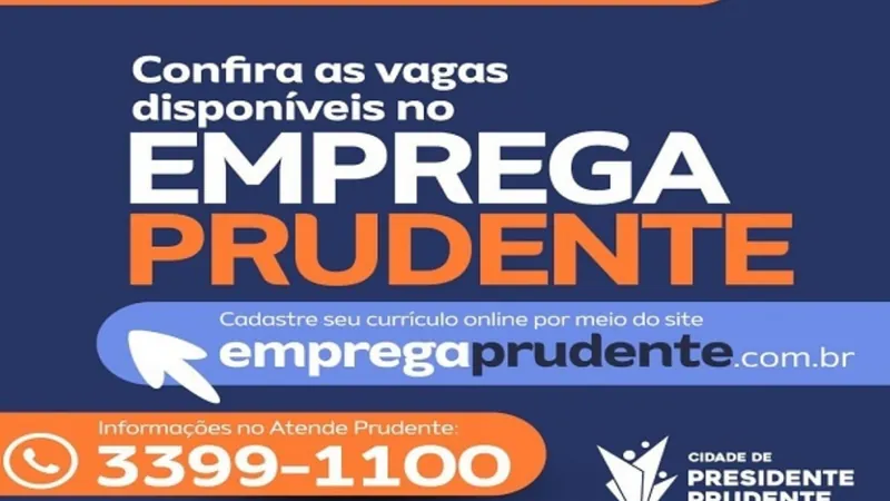 Os cargos disponíveis podem ser consultados no Mural de Vagas