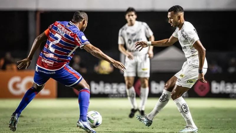 Santos perde para o Fortaleza e é rebaixado pela 1ª vez à Série B; veja os gols