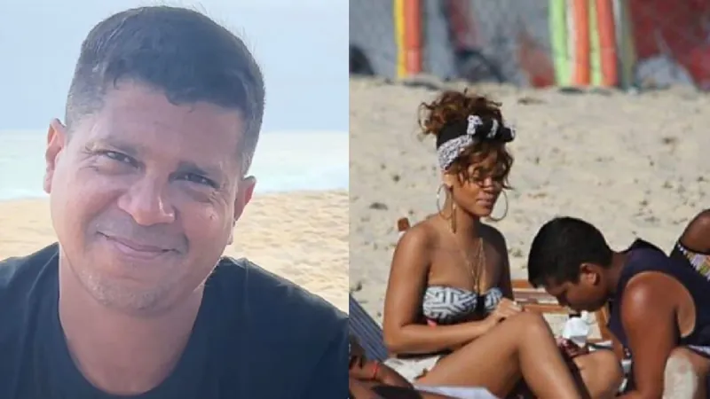 Brasileiro revela como conseguiu tatuar Rihanna na praia do RJ e quanto cobrou