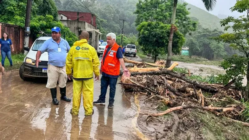 Chuva em Angra dos Reis, no Rio de Janeiro