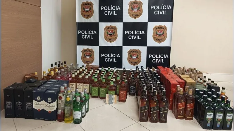 Homem é preso por armazenar e vender bebida alcoólica falsificada em Sumaré