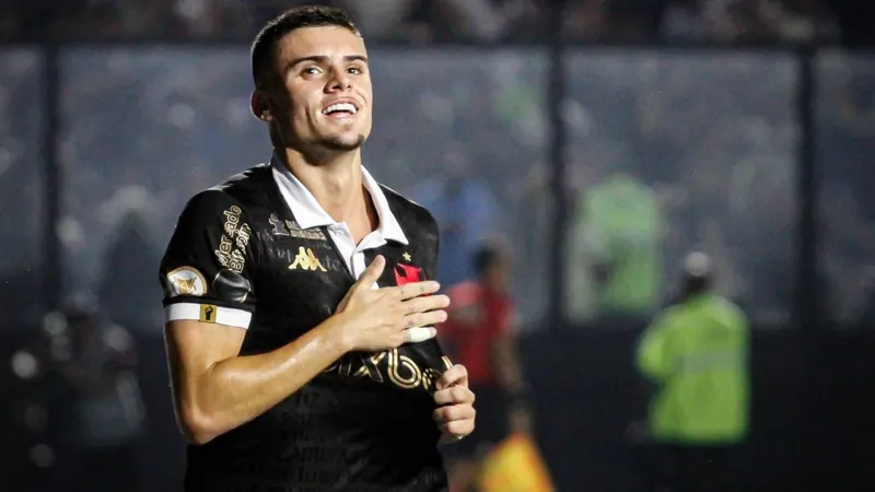 Gabriel Pec comemora gol pelo Vasco: jovem marcou 14 vezes em 2023