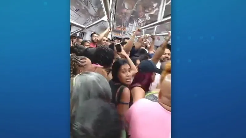 Passageiros achavam que briga no trem era arrastão