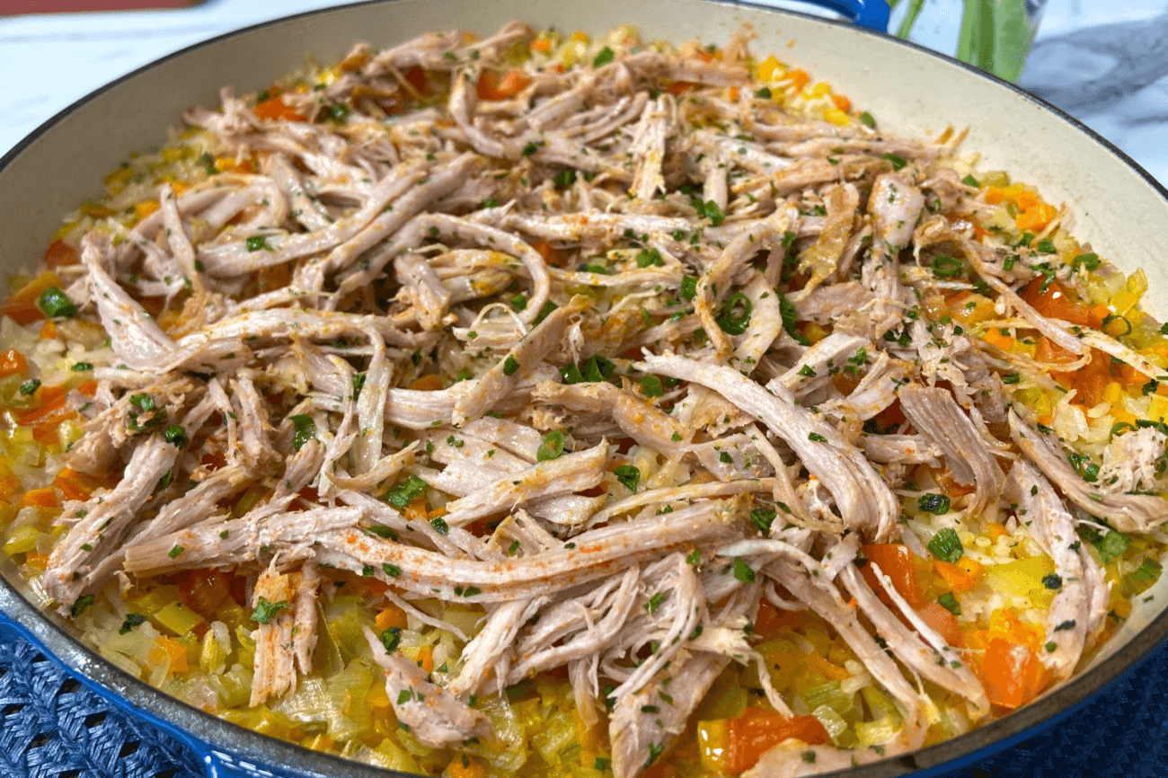 Arroz caldoso com pernil | Band Receitas