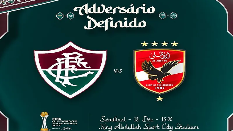 Fluminense enfrenta Al-Ahly, do Egito, pelo Mundial de Clubes