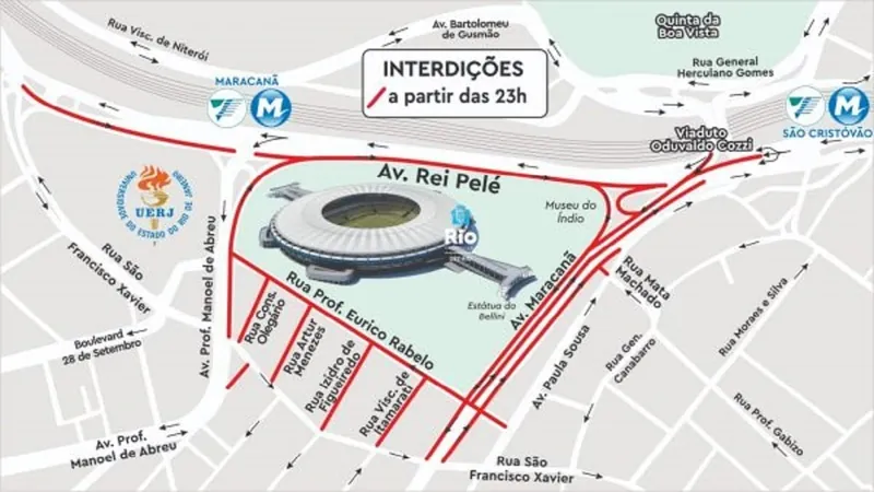 Prefeitura divulga esquema de trânsito para show da Ivete Sangalo no Maracanã