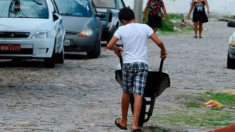 O trabalho infantil cresceu 7,0% entre 2019 e 2022 