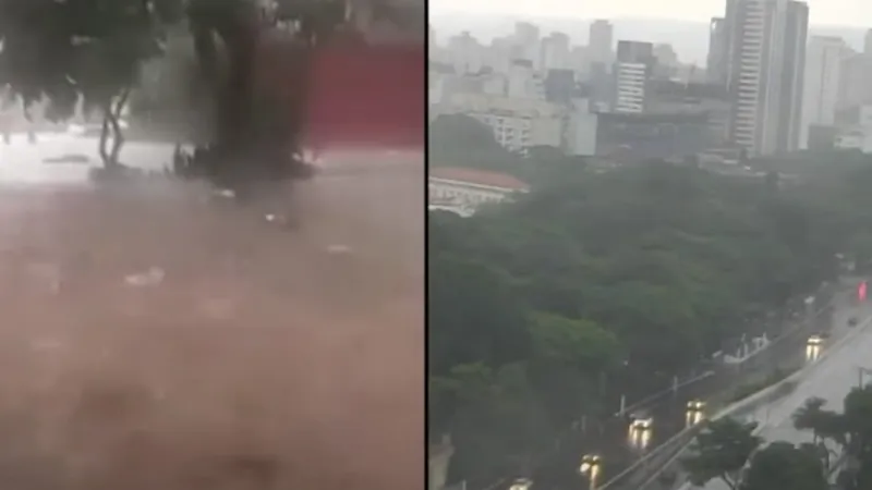 Chuva alaga ruas e faz 10 córregos transbordarem em São Paulo