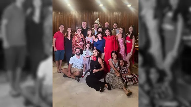 Sabrina Sato e família no natal