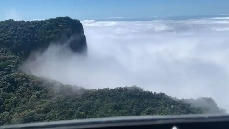 Helicóptero desaparecido: PM divulga imagens de busca e relata dificuldade