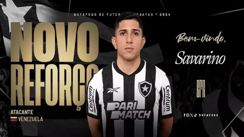 Botafogo anuncia contratação do atacante Jefferson Savarino