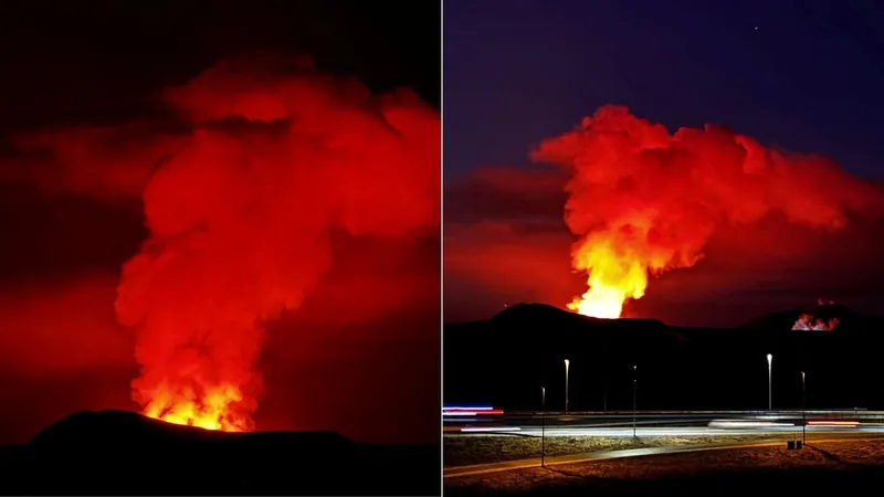 Islândia tem nova erupção vulcânica e evacua cidade