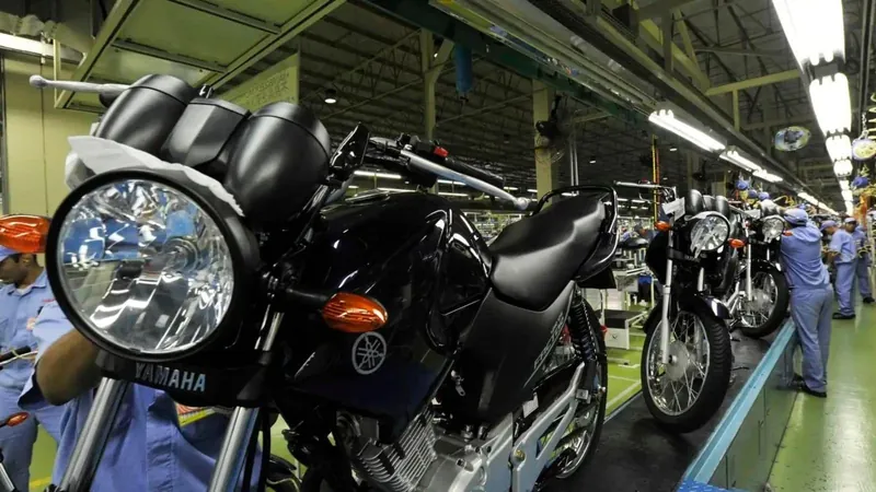 Produção de motos cresce de janeiro a julho e supera marca de 1 milhão