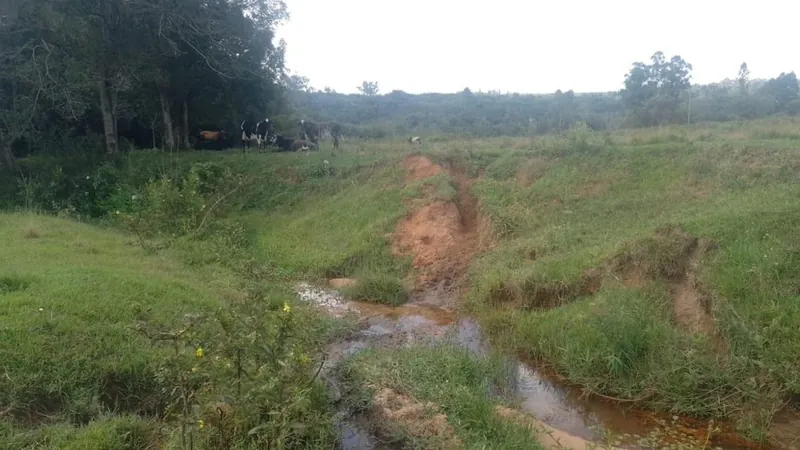 A área danificada fica na região de Bauru