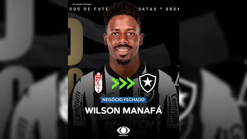 Botafogo anuncia contratação do lateral-direito português Wilson Manafá