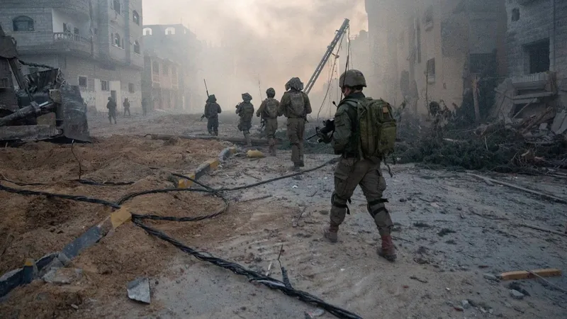 Militares de Israel em operação na Faixa de Gaza