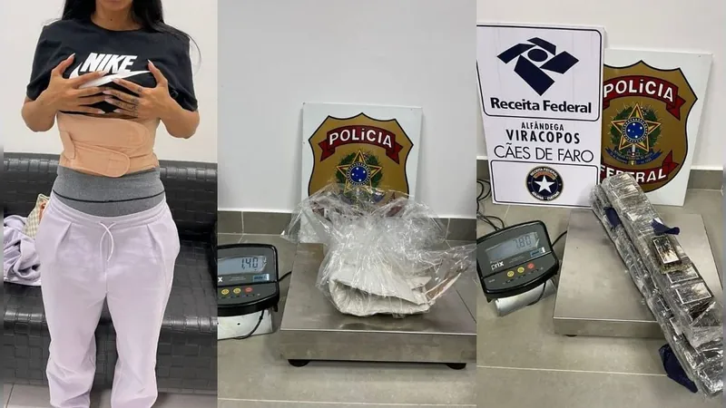 Dois são presos em Viracopos por tráfico internacional de drogas