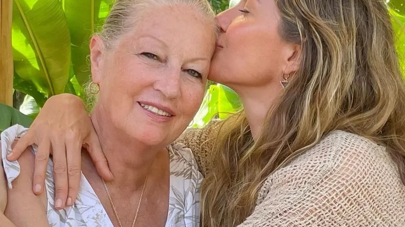 Gisele Bündchen e a mãe