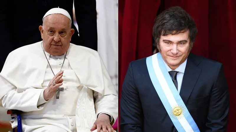 Papa Francisco irá se reunir com Javier Milei em fevereiro no Vaticano